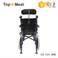 Topmedi Respaldo reclinable Cerebral Palsy Cp Silla de ruedas para niños